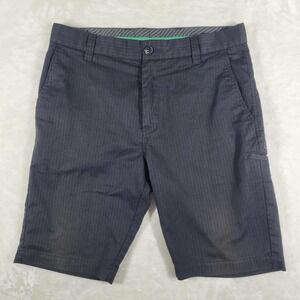 Fox Racing Essex Tech Stretch Shorts Men's 34 Black Striped Outdoor Hike Comfort